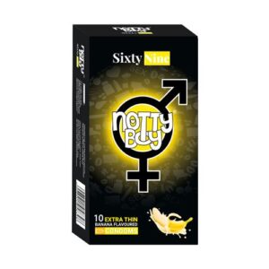 NottyBoy SixtyNine Banana Flavour Condom 10pcs Box