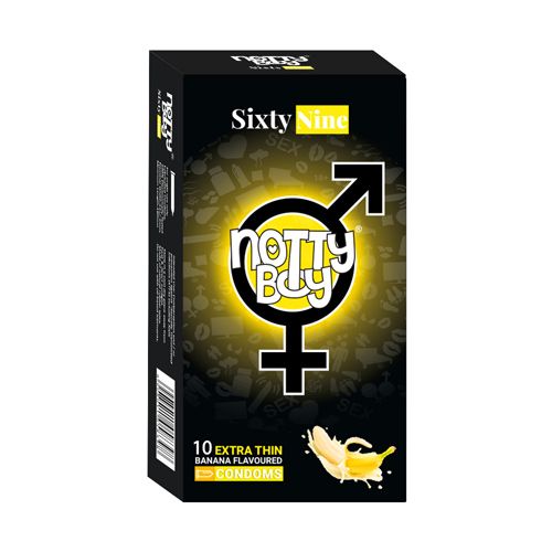 NottyBoy SixtyNine Banana Flavour Condom 10pcs Box